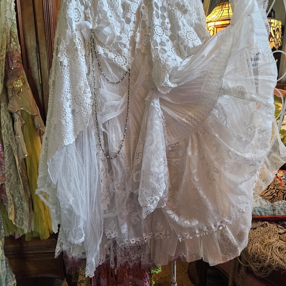 Custom Dresses & Skirts - OOAK NWOT CUSTON LACE SKIRT